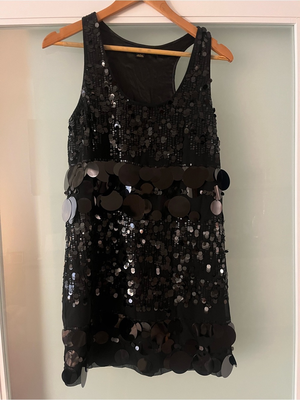 Black Sequin Tank Dress, good for concert, costume party, or flapper